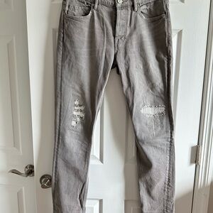 All Saints Gray Slim Fit Jeans